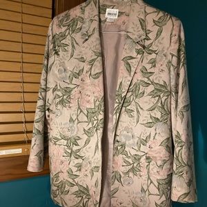 Vintage Leslie Fay Sportswear Floral Blazer